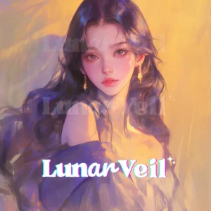 Celestial Succubus Spirit Companion - Lunar Veil Healing and Protection