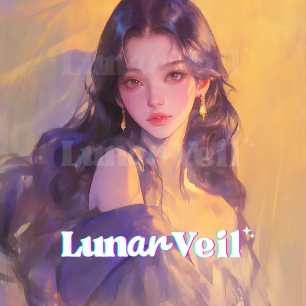 Celestial Succubus Spirit Companion - Lunar Veil Healing and Protection