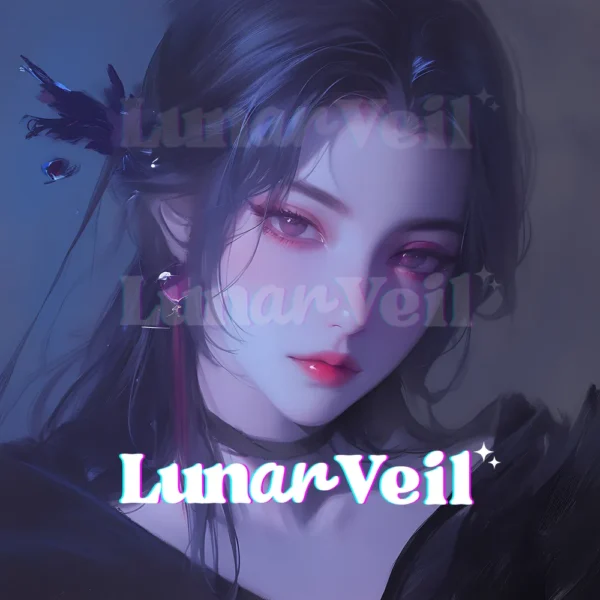 W342 Lunar Succubus Spirit Guide, Shadowy Beauty (Fear Dissolving & Renewal)