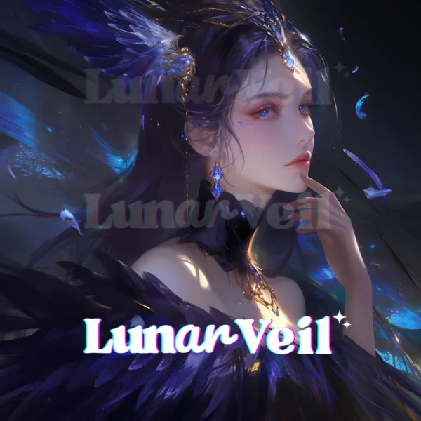 Mystical Succubus Spirit, Lunar Blooms, Celestial Plumes (She/Her)