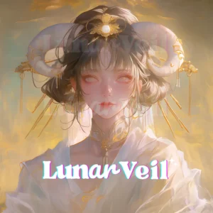 Celestial Succubus Spirit Guide, Luminous Shadows (Moonlit Energy)